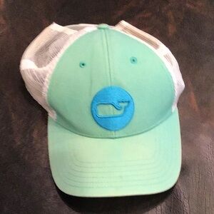 Vineyard vines trucker hat Seafoam Green Trucker Hat with Whale Patch
